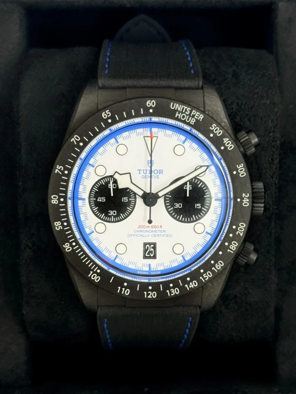 Tudor 79377KN White 42mm Chrono Carbon Composite Fabric Strap Round - Image 2