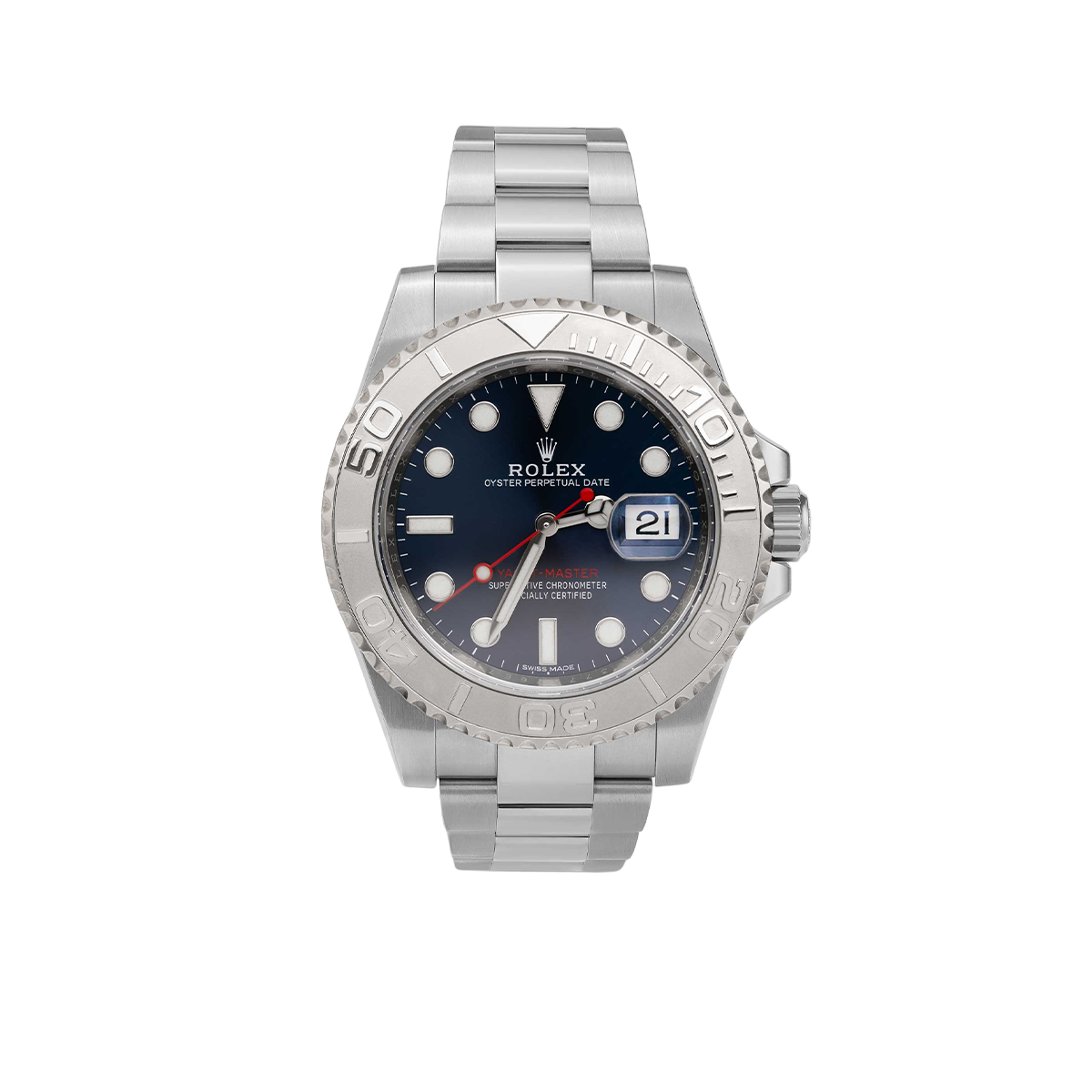 Rolex Yacht-Master 116622 Rolesium Watch 40mm Blue Dial