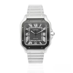 CARTIER SANTOS DE CARTIER WSSA0037 Large – Stainless Steel – 39.8mm Grey Dial – Full Set