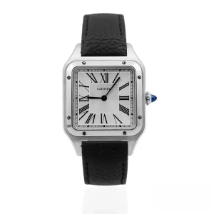 CARTIER SANTOS-DUMONT WSSA0088 Large Silver Roman Dial – Full Set
