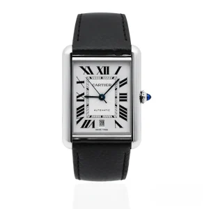 CARTIER TANK MUST WSTA0040 Extra-Large Steel 41mm x 31mm Silver Dial – UNWORN – Full Set