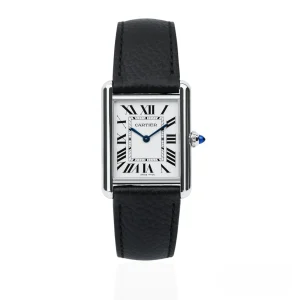CARTIER TANK MUST WSTA0041 Large 33.7mm x 25.5mm Silver Dial