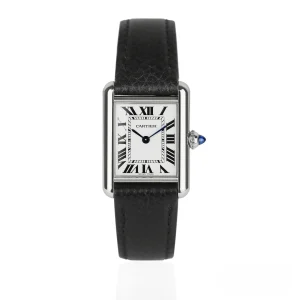 CARTIER TANK MUST WSTA0042 Small Steel 29.5mm x 22mm Silver Dial – Full Set