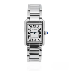 CARTIER TANK MUST WSTA0051 Small Steel 29.5mm x 22mm Silver Dial