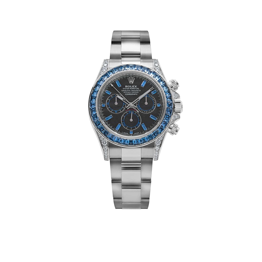 Rolex Daytona 40mm 126599TSA White Gold Silver Sheen Obsidian Dial Sapphire Bezel