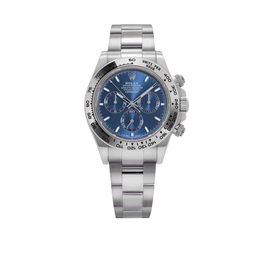 Rolex Daytona Blue Dial 40mmWhite Gold Chronograph Mens Watch 126509