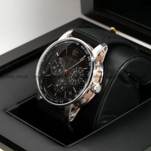 AudemarsPiguet 26393CR Smoked Grey 41mm Chronograph Fabric Strap Round Bezel - Image 4