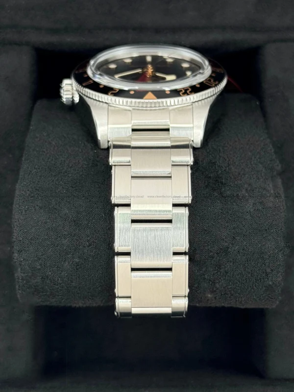 Tudor 7939G Black 39mm GMT Rivet Steel Bracelet Round - Image 5