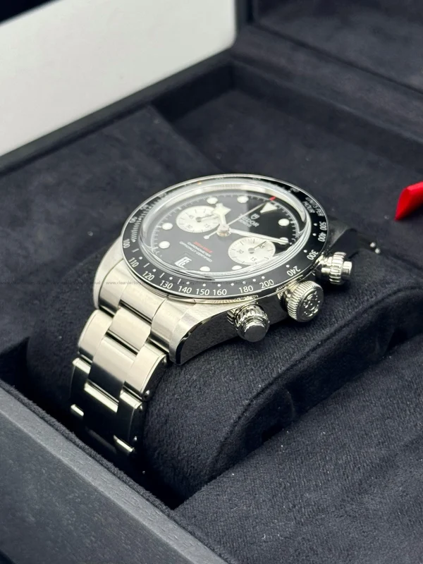 Tudor 79360N Black 41mm Chrono Rivet Steel Bracelet Round - Image 6