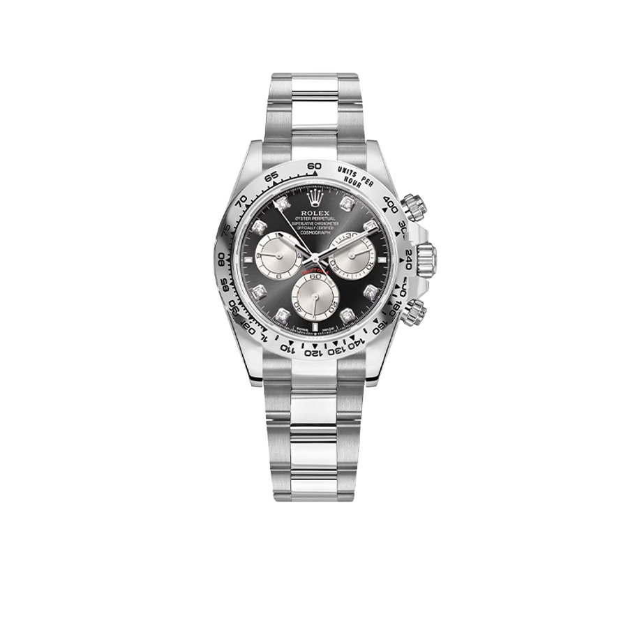 Rolex Cosmograph Daytona 40mm White Gold Diamonds Mens Watch 126509-0002