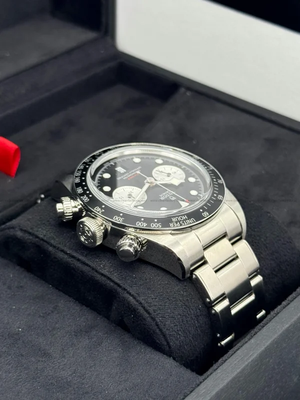 Tudor 79360N Black 41mm Chrono Rivet Steel Bracelet Round - Image 9