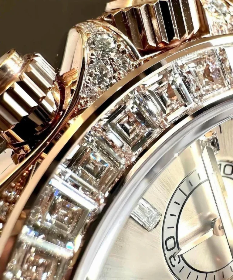Rolex Daytona 126595TBR Rose Gold Sundust Diamond Dial Diamond Bezel - Image 4