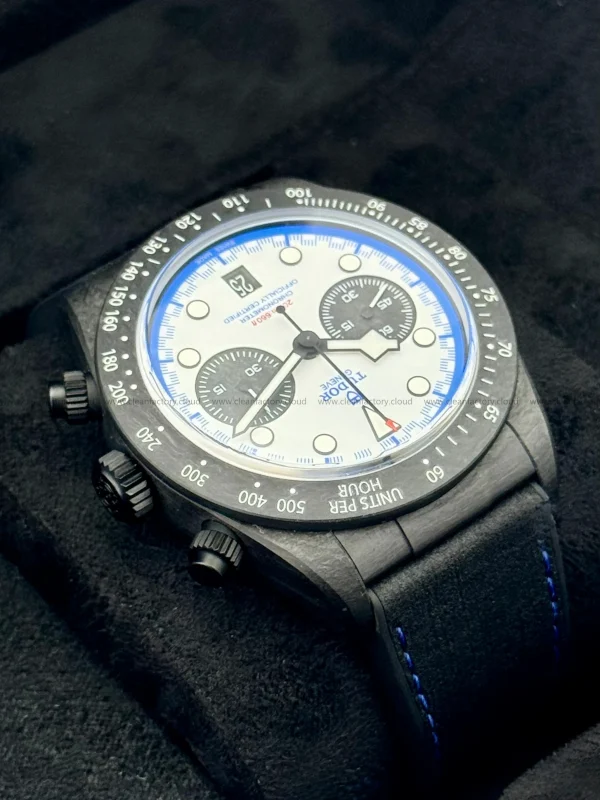 Tudor 79377KN White 42mm Chrono Carbon Composite Fabric Strap Round - Image 10