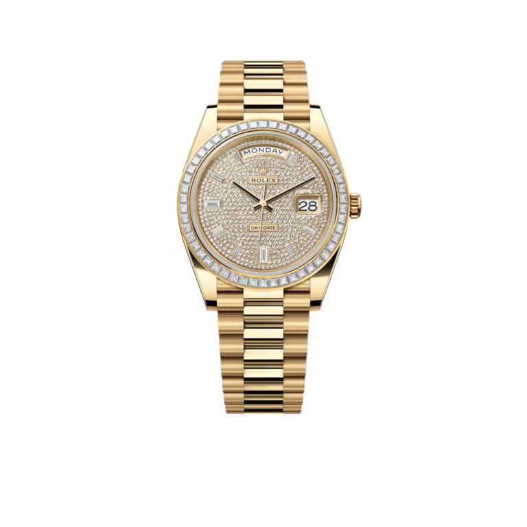 Rolex Day-Date 40mm 18K Yellow Gold Champagne Diamonds Dial 228398tbr-0036