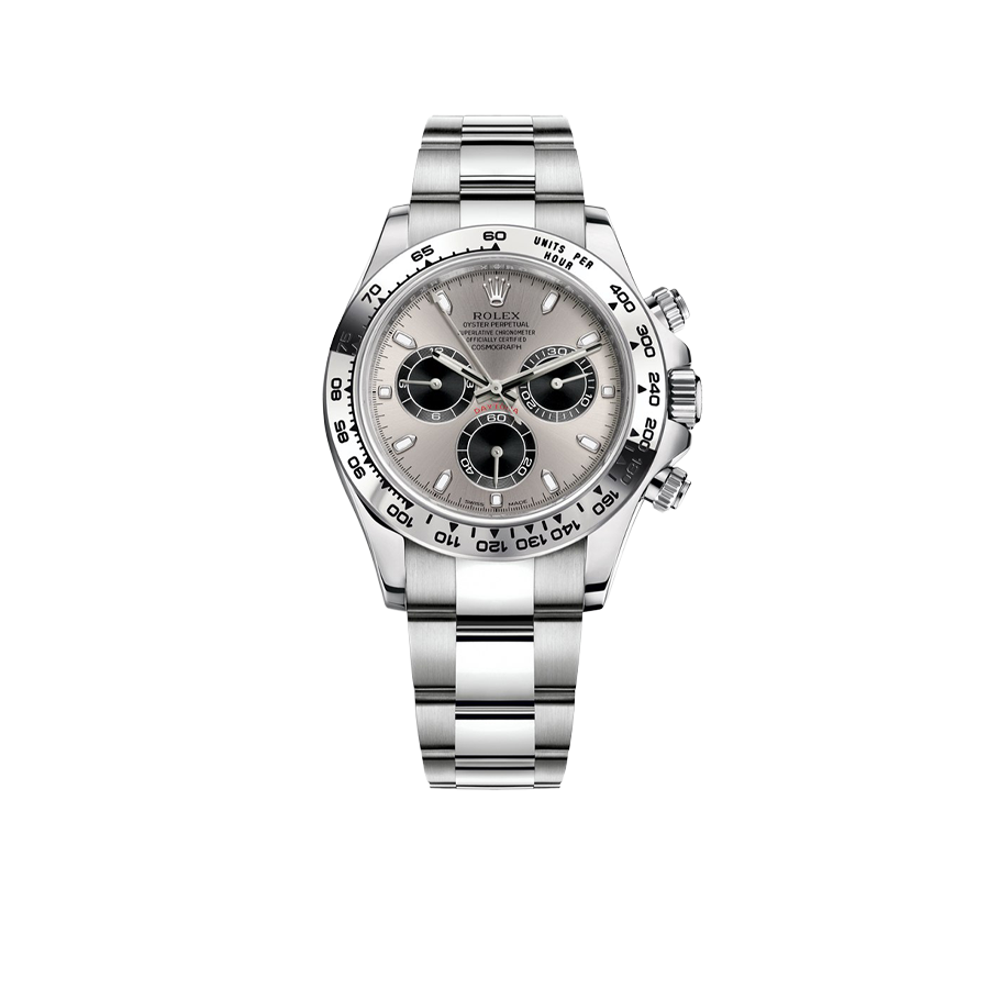 Rolex Daytona 40mm White Gold Ghost Panda Dial 116509