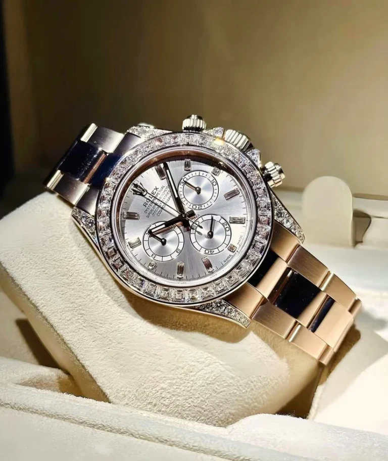 Rolex Daytona 126595TBR Rose Gold Sundust Diamond Dial Diamond Bezel - Image 3