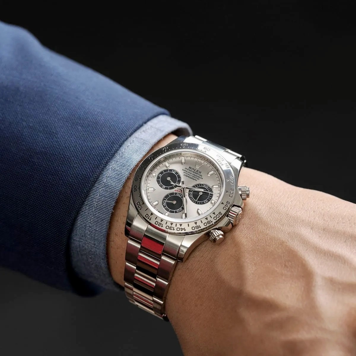 Rolex Daytona 40mm White Gold Ghost Panda Dial 116509 - Image 2