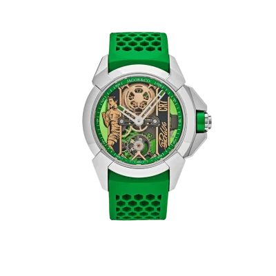 Jacob & Co. Epic X CR7 44mm Heart of CR7 Stainless Steel Green on Strap EX120.10.AD.AA.ABRUA