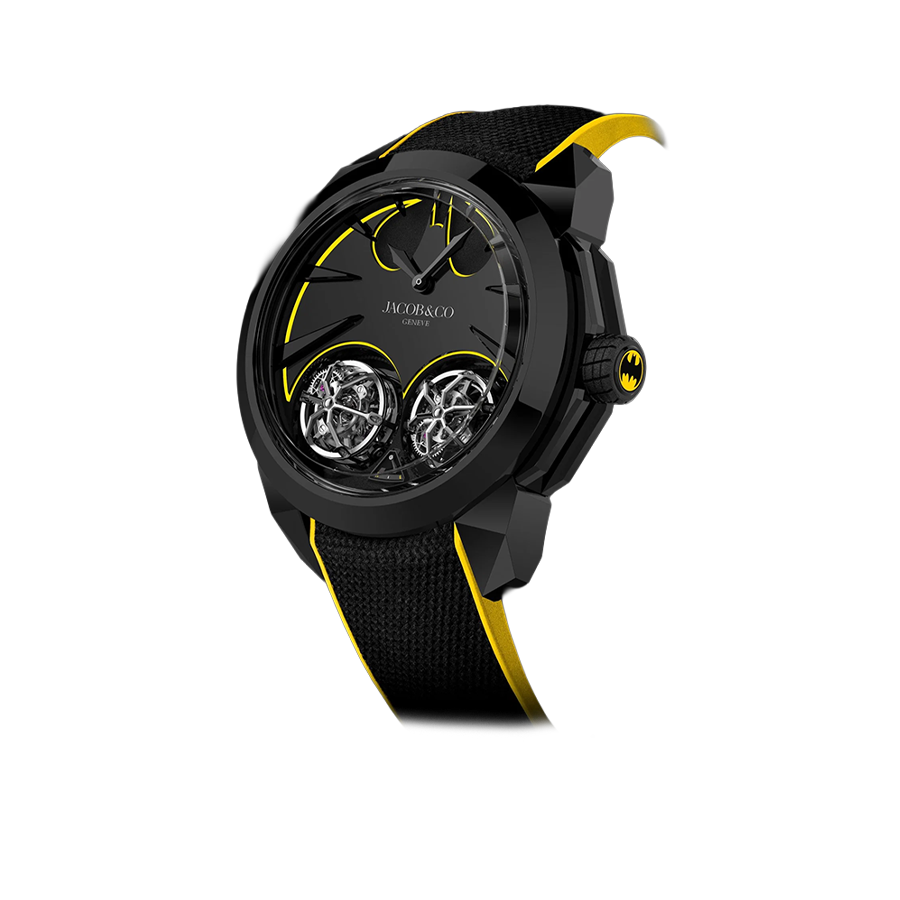 Jacob & Co Gotham City 46mm Titanium DLC Sapphire Crystal DC100.21.AB.AB.A