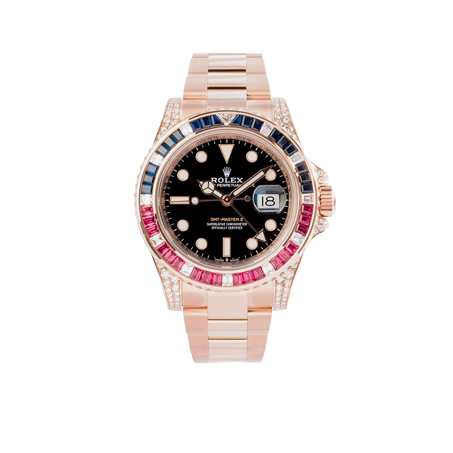 Rolex GMT-Master II 40mm Everose Diamond 126755SARU