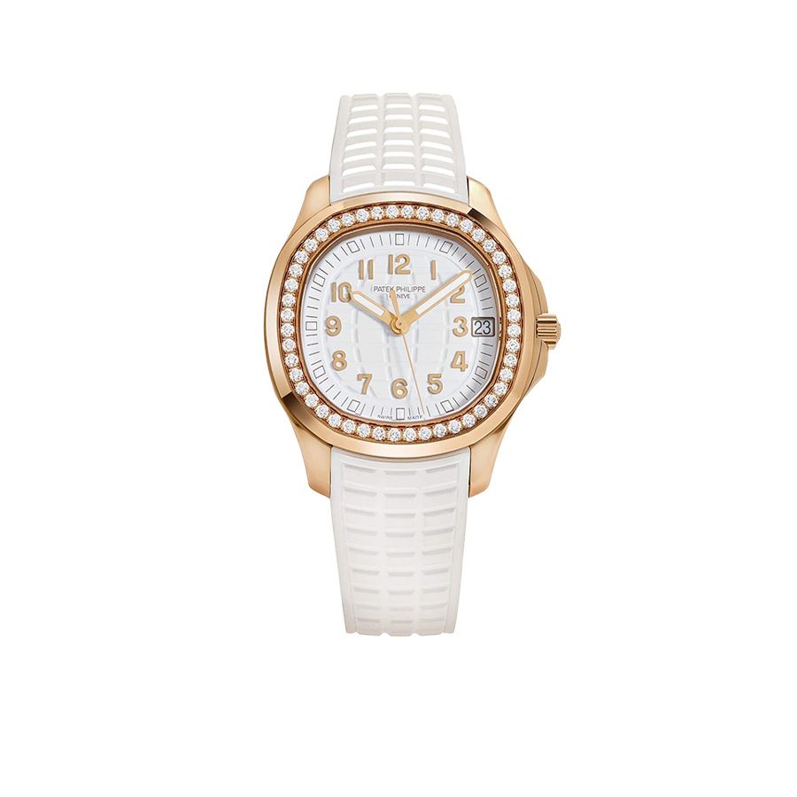 Patek Philippe Aquanaut Luce 39mm 5268/200R-001 Rose Gold White Dial Diamond Bezel