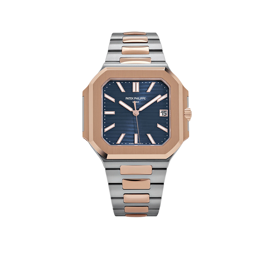 Patek Philippe Cubitus 45mm 5821/1AR-001 Stainless Steel Rose Gold Blue Dial