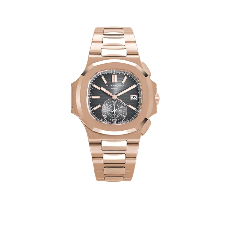 Patek Philippe Nautilus 40mm 5980/1R-001 Chronograph Date Rose Gold Black Dial