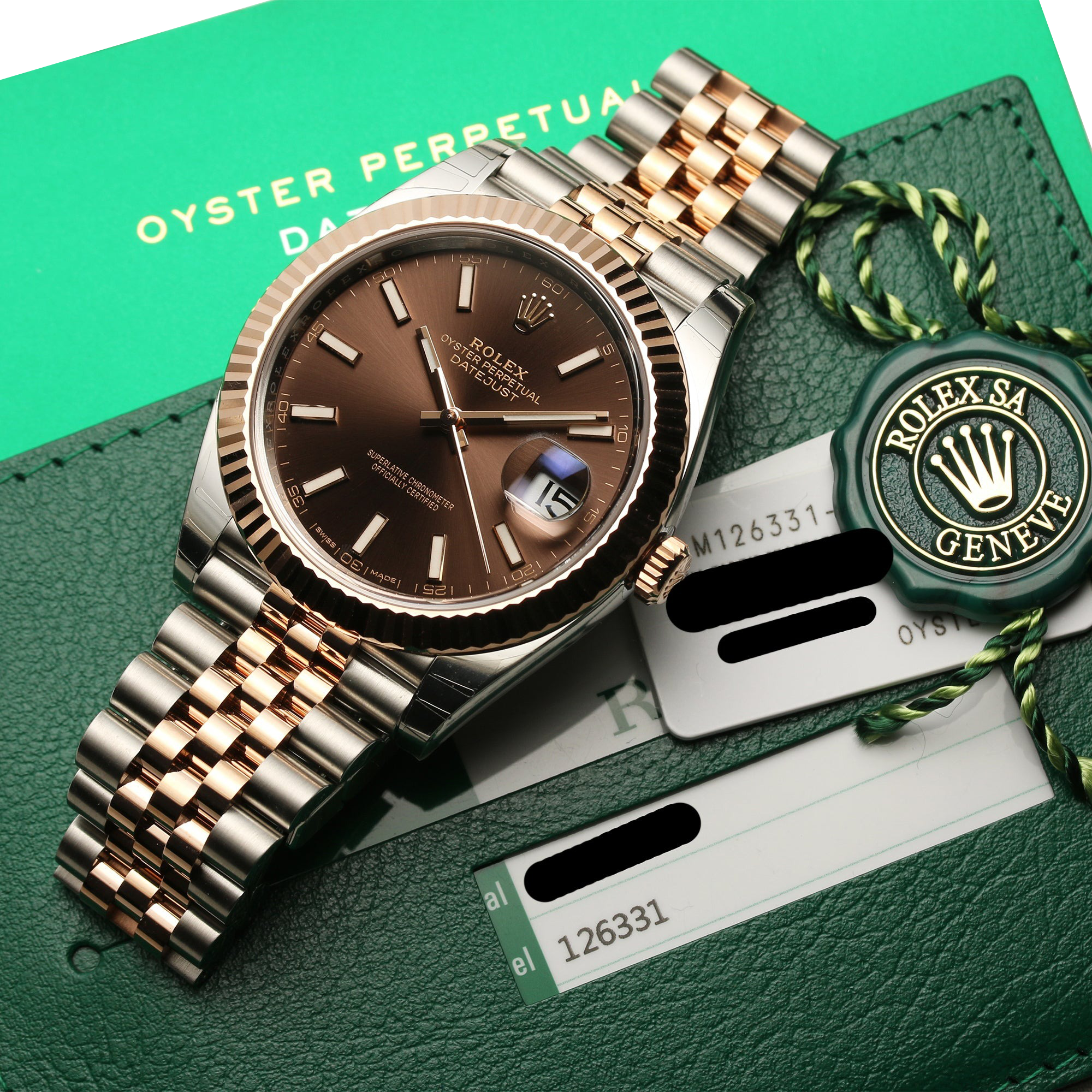 Rolex Datejust 41mm Steel & Everose Gold Chocolate 126331-0002 - Image 3