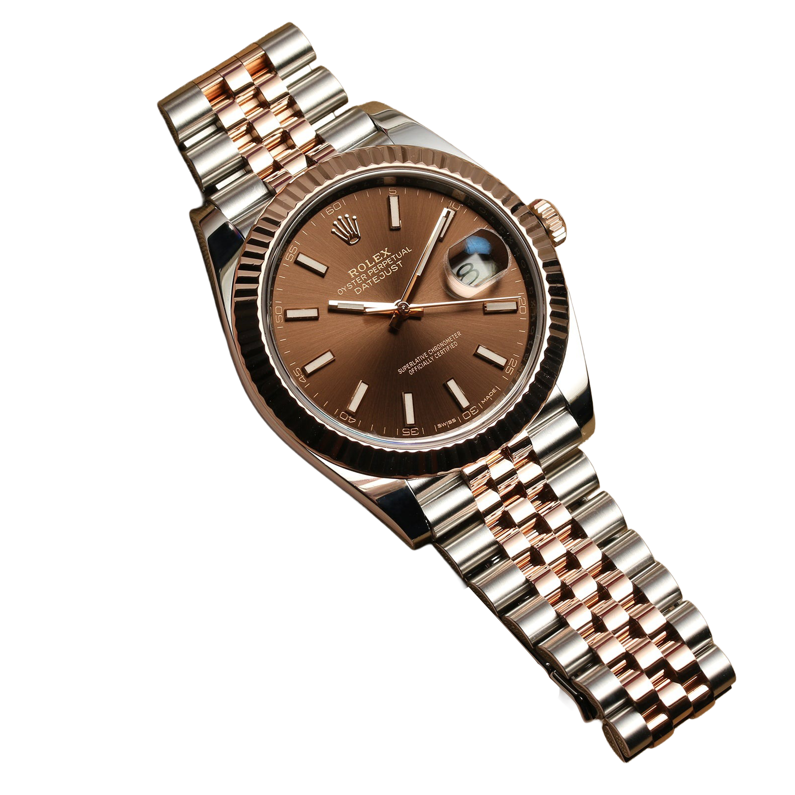 Rolex Datejust 41mm Steel & Everose Gold Chocolate 126331-0002 - Image 2