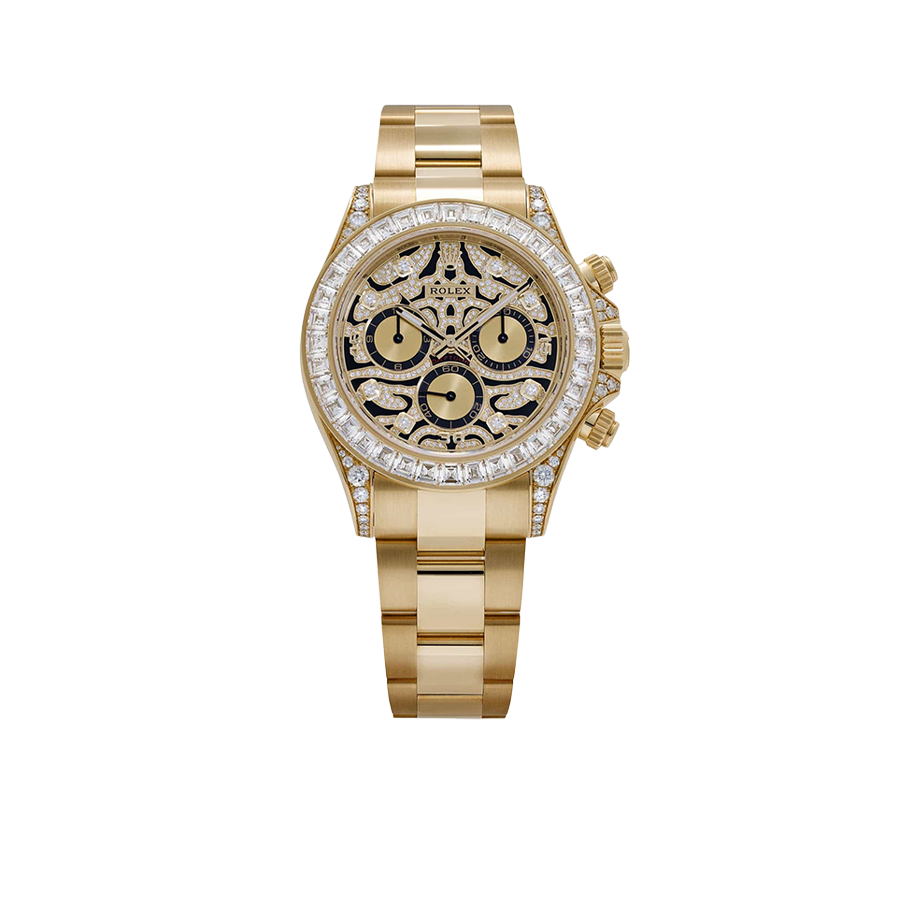Rolex Daytona Eye of the Tiger 116598TBR Yellow Gold Diamond Dial (Super Clone)