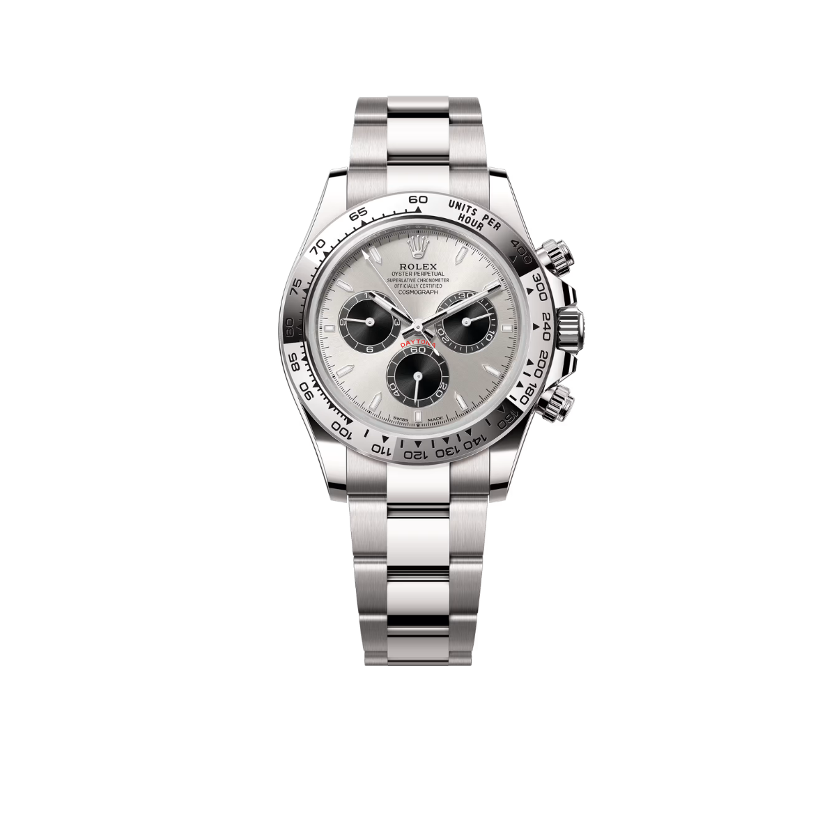 Rolex Daytona 40 mm White Gold Silver Dial Mens Watch M126509-0003