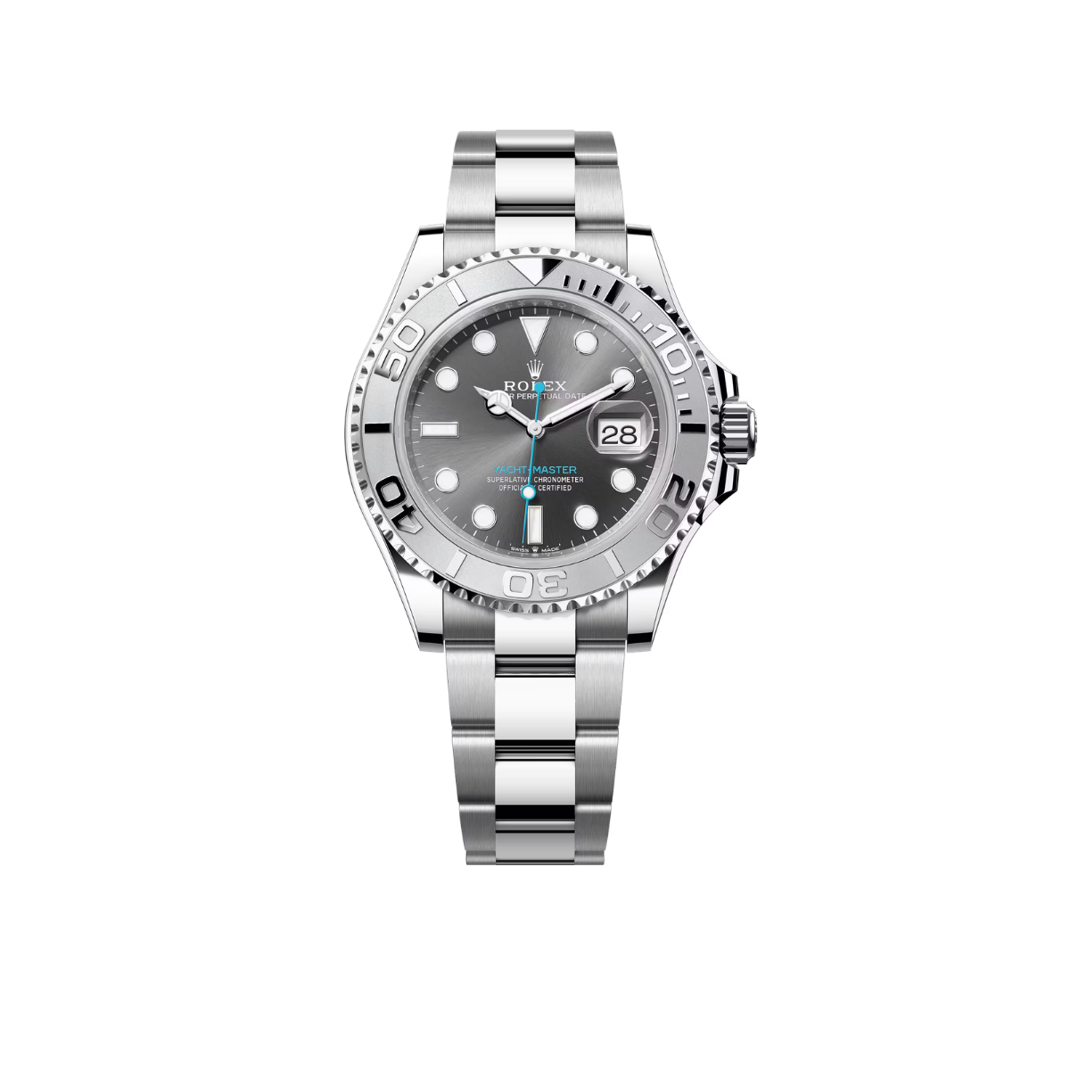 Rolex Yacht-Master 40 mm Dark Rhodium Dial, Stainless Steel Oyster Bracelet Mens Watch M126622-0001