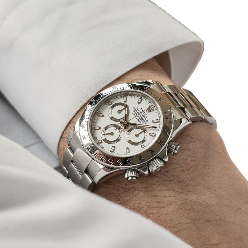 Rolex Cosmograph Daytona 40mm 116520 White APH Dial - Image 16