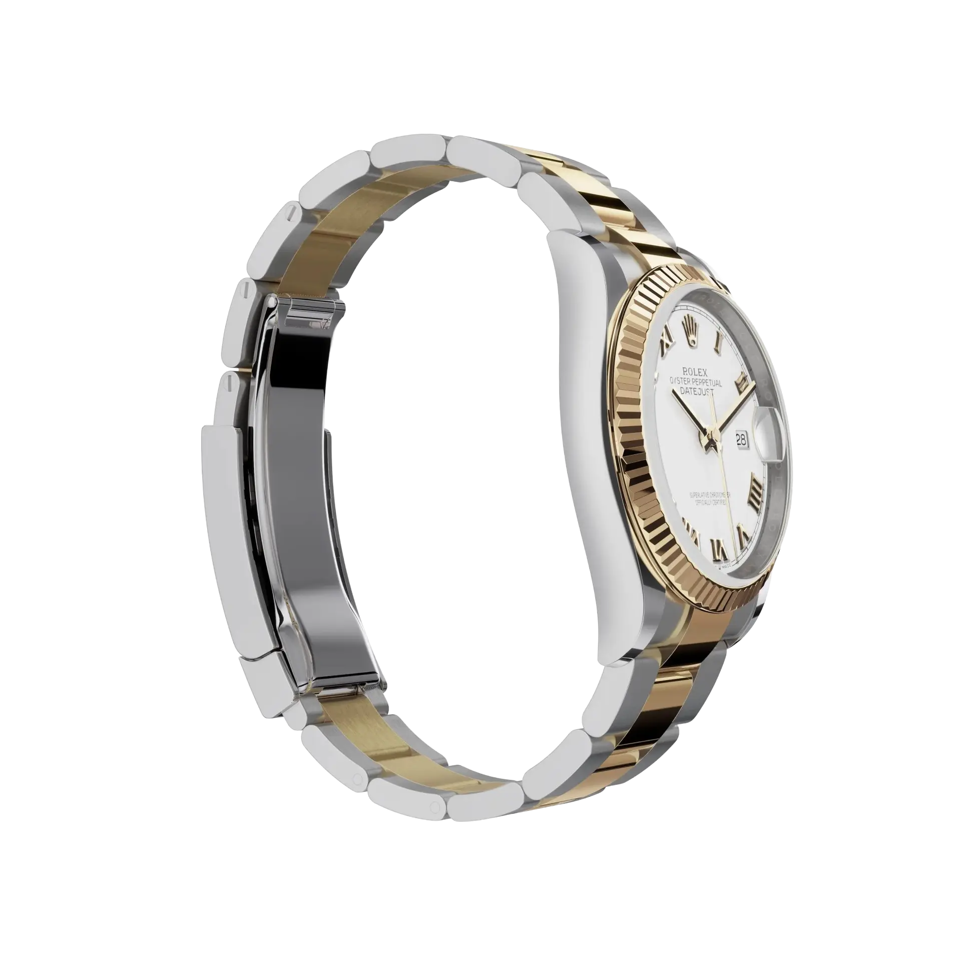 Rolex Datejust 36 mm White Dial, Yellow Rolesor 126233-0030 - Image 3