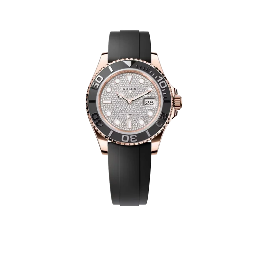 Rolex Yacht-Master 40mm 126655 Rose Gold Pav?? Diamond Dial