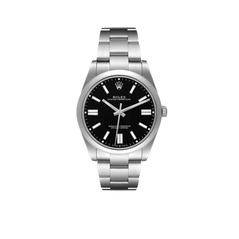 Rolex Oyster Perpetual 41mm Black Dial Steel Mens Watch 124300