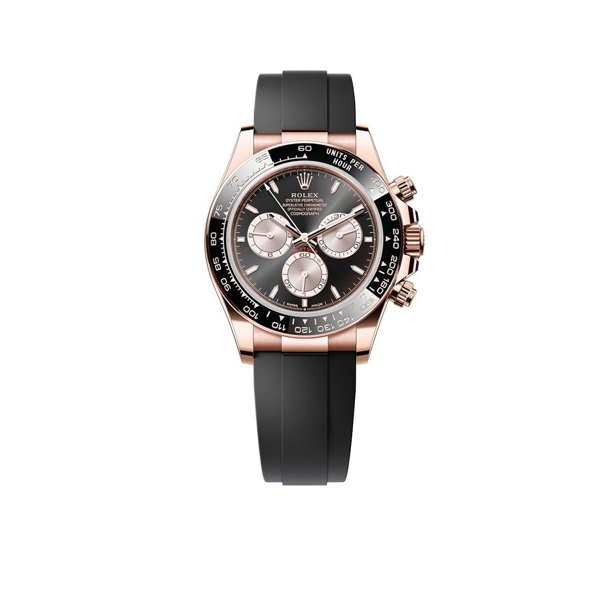 Rolex Daytona 40mm Everose Gold Bright Black and Sundust Dial M126515LN-0002