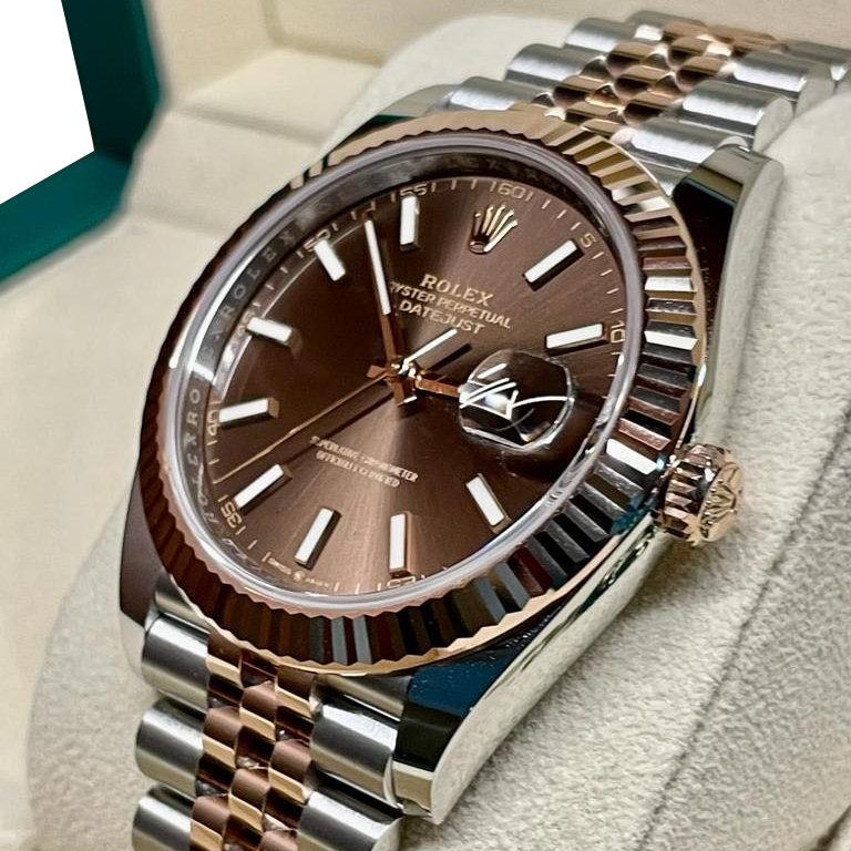 Rolex Datejust 41mm Steel & Everose Gold Chocolate 126331-0002 - Image 5