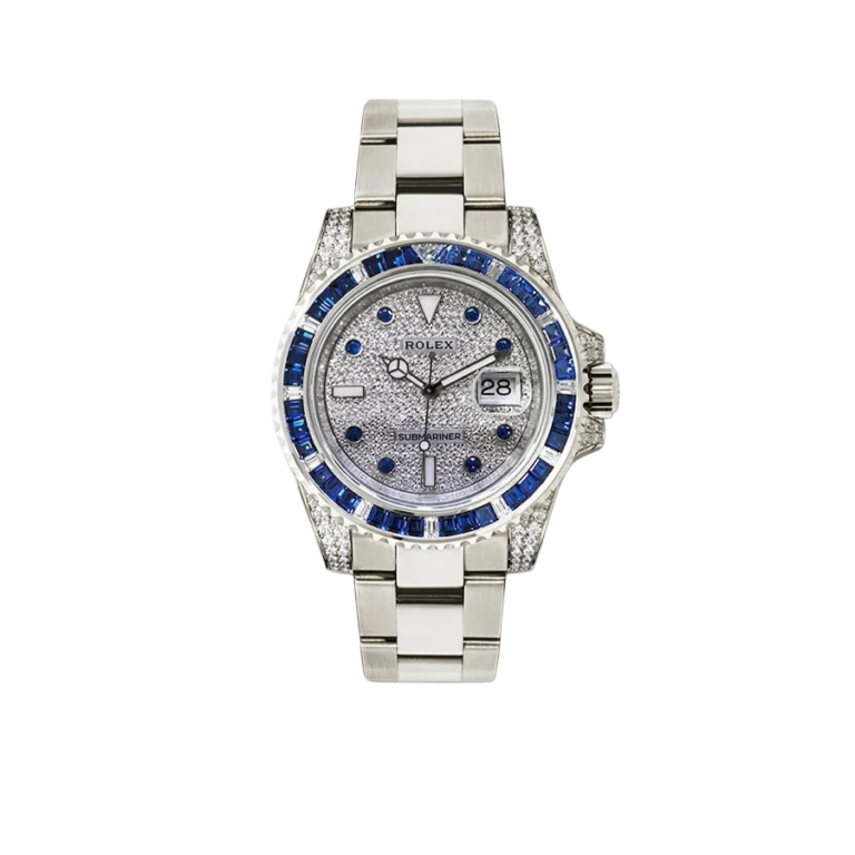 Rolex Submariner Date Watch 40mm – Sapphire And Diamond Bezel – Diamond Paved Dial – 116659SABR