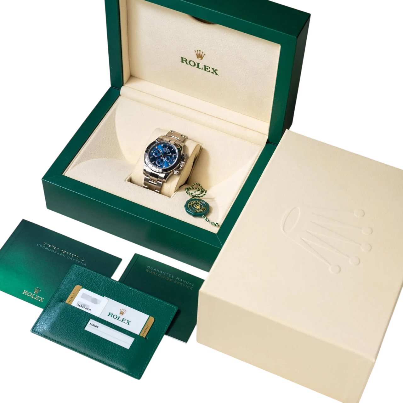 Rolex Daytona Blue Dial 40mmWhite Gold Chronograph Mens Watch 126509 - Image 7