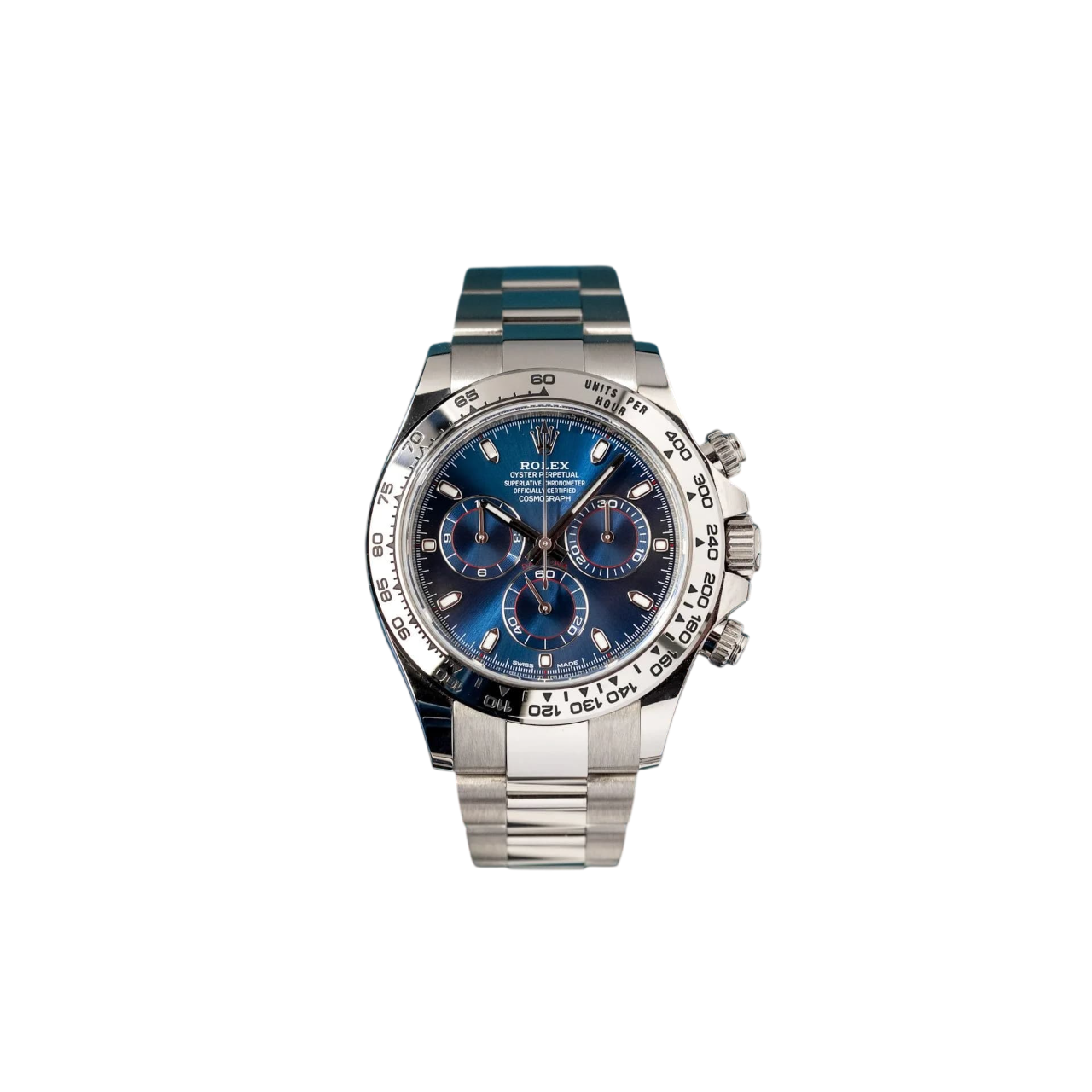 Rolex Daytona Blue Dial 40mmWhite Gold Chronograph Mens Watch 126509 - Image 4