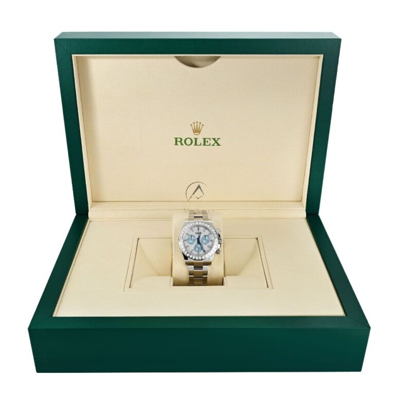 Rolex Daytona Diamond Pave Dial Platinum Watch 116576TBR - Image 8