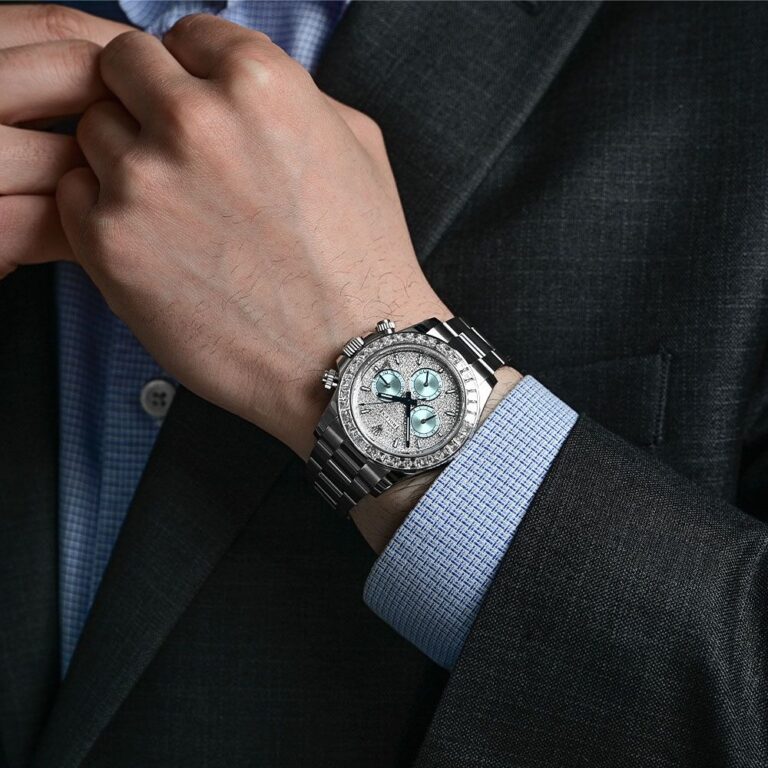 Rolex Daytona Diamond Pave Dial Platinum Watch 116576TBR - Image 2