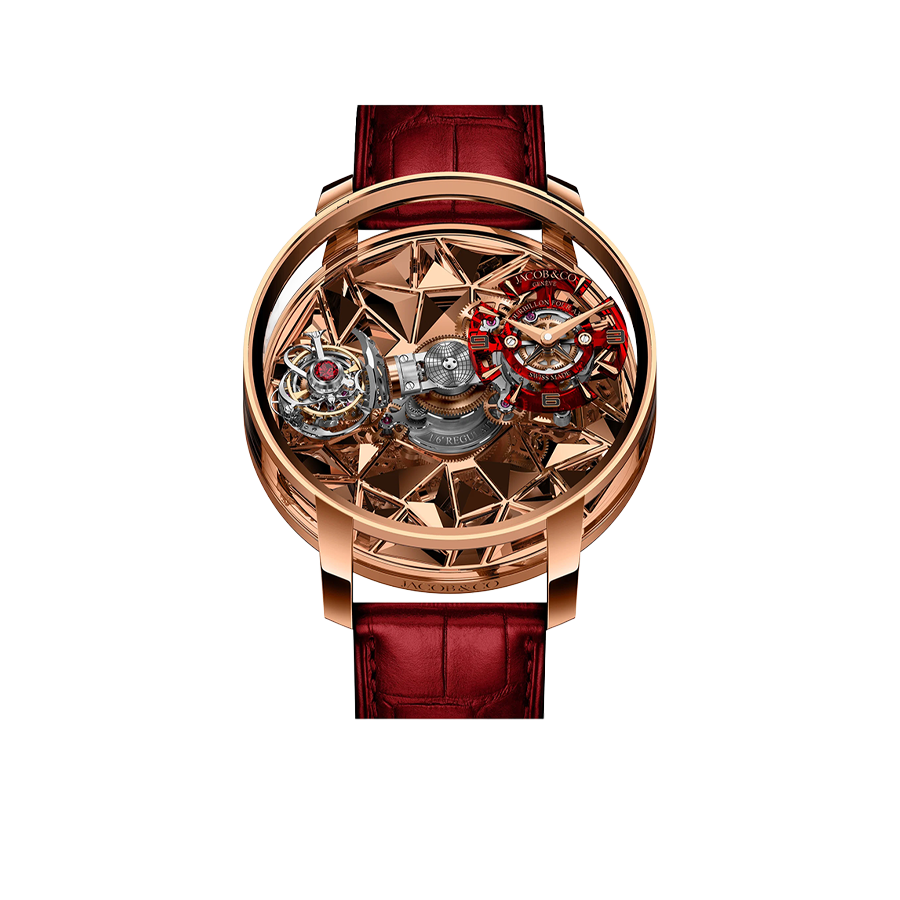 Jacob & Co Astronomia Revolution Four-Axis Tourbillon 47mm Rose Gold, Sapphire Manual Winding AT180.40.AB.AA.A