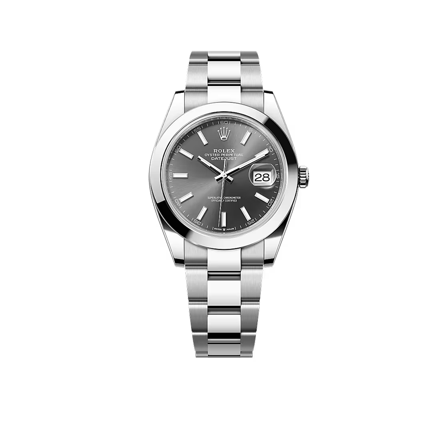Rolex Datejust Oyster 41 mm Oystersteel Grey Dial 126300-0007