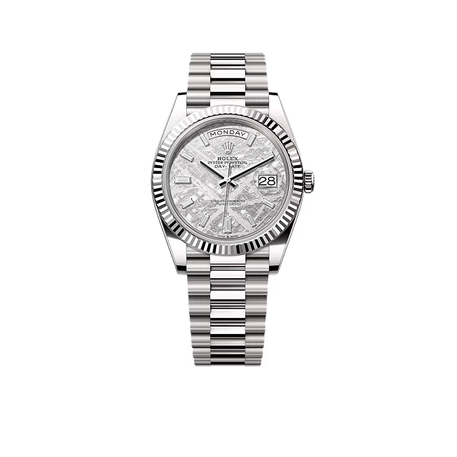 Rolex Day-Date 40 228239 White Gold Meteorite Diamond Dial