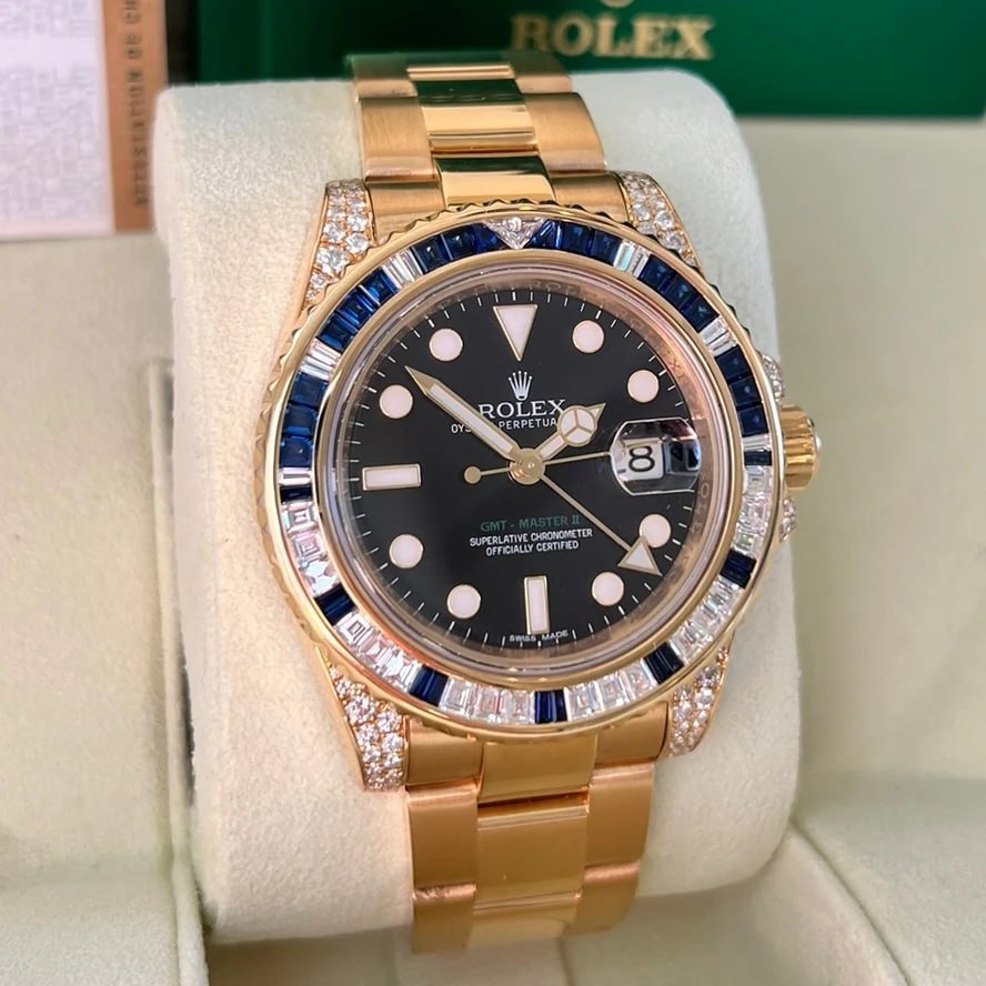 Rolex GMT-Master II 116758SA Yellow Gold Oyster Bracelet 40mm - Image 2