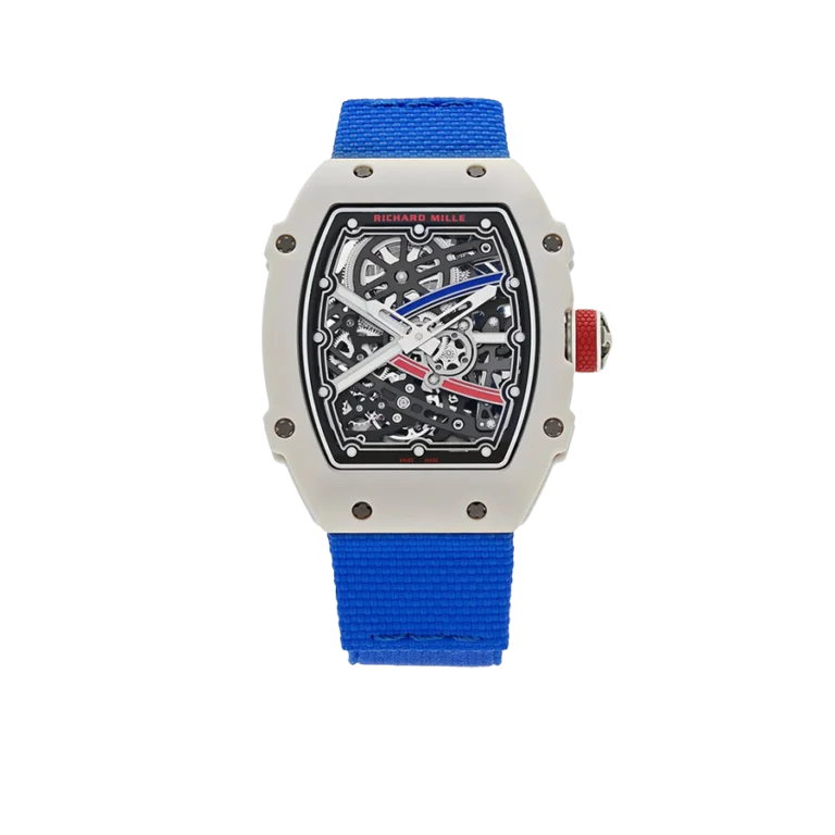 Richard Mille Extra Flat Alexis Pinturault France Carbon TPT White Blue Red RM 67-02