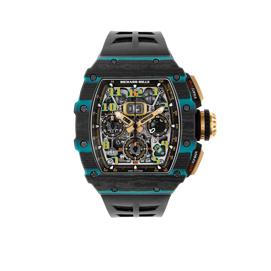 Richard Mille RM 11-03 Turquoise Quartz TPT, Ultimate Edition, Skeleton Dial, 50 mm