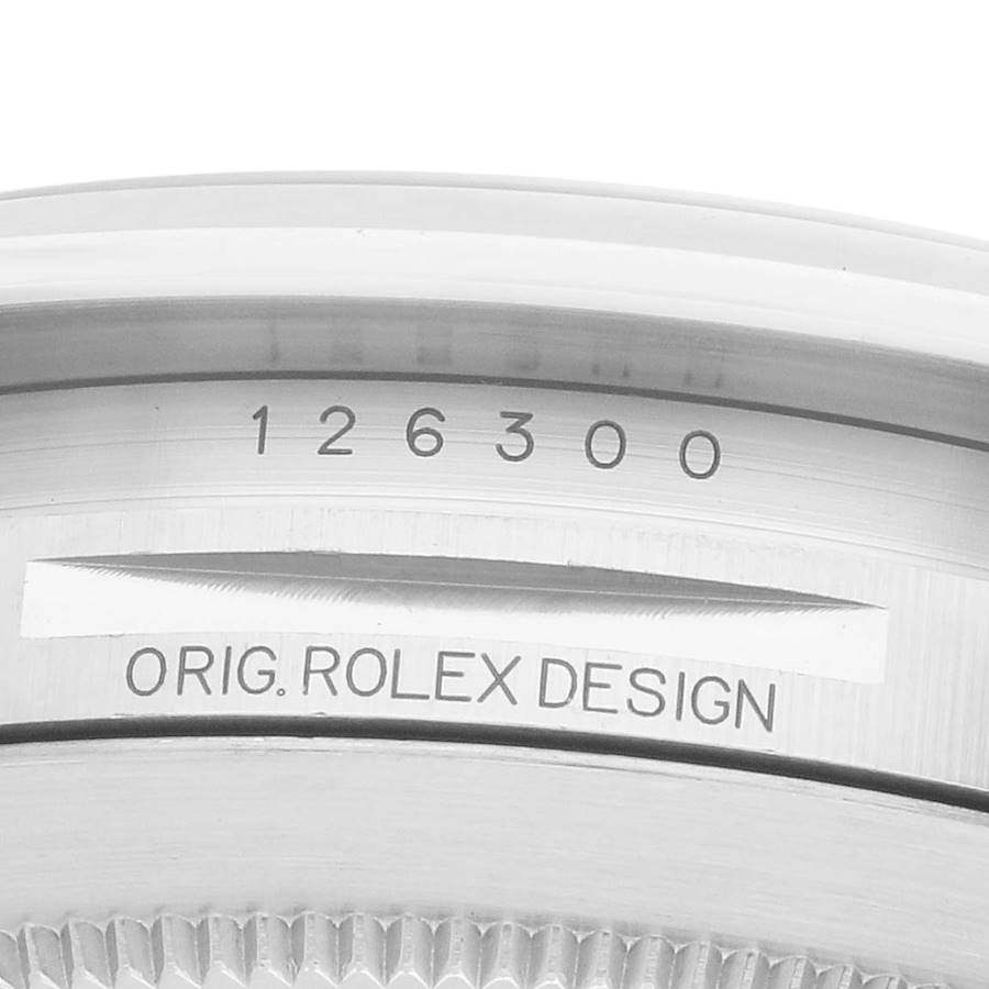Rolex Datejust 41mm Wimbledon Dial Steel Mens Watch 126300 - Image 8